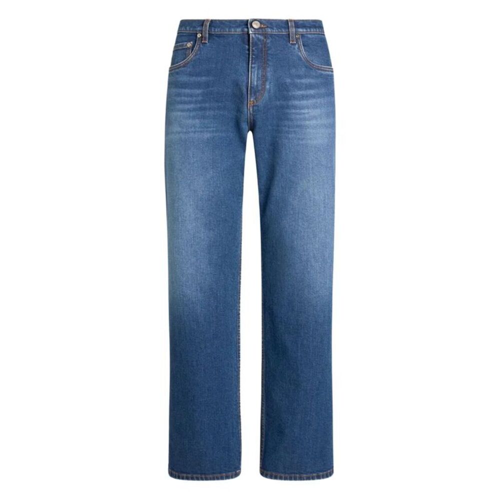 Etro Men Straight-Leg Jeans With Pegaso
